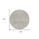 8' Taupe Beige And Gray Round Floral Washable Indoor Outdoor Area Rug