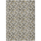 3' X 5' Taupe Beige And Tan Geometric Washable Indoor Outdoor Area Rug