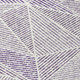 8' Purple Lilac And Silver Round Geometric Washable Indoor Outdoor Area Rug