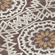 10' X 14' Chocolate Ivory And Taupe Floral Medallion Washable Indoor Outdoor Area Rug