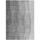 8' X 10' Gray Silver And Charcoal Ombre Washable Indoor Outdoor Area Rug