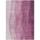 3' X 5' Merlot Blush And Pink Ombre Washable Indoor Outdoor Area Rug