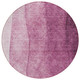8' Merlot Blush And Pink Round Ombre Washable Indoor Outdoor Area Rug