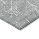 9' X 12' Gray Ivory And Silver Abstract Washable Indoor Outdoor Area Rug