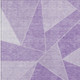 10' X 14' Lilac And Purple Geometric Washable Indoor Outdoor Area Rug