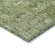 3' X 5' Artichoke Green And Ivory Oriental Washable Indoor Outdoor Area Rug