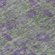 8' Fern Green And Purple Round Oriental Washable Indoor Outdoor Area Rug
