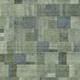10' X 14' Green And Mint Green Geometric Washable Indoor Outdoor Area Rug