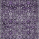 8' X 10' Purple Lilac And Lavender Oriental Washable Indoor Outdoor Area Rug