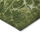 10' X 14' Olive Green And Sage Abstract Washable Indoor Outdoor Area Rug
