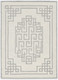 5' X 7' Ivory And Gray Wool Geometric Hand Tufted Area Rug