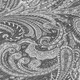 8' X 10' Gray Charcoal And Ivory Paisley Washable Indoor Outdoor Area Rug