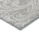 9' X 12' Taupe Beige And Ivory Paisley Washable Indoor Outdoor Area Rug