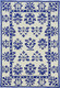 3' X 5' Blue Floral Indoor Outdoor Area Rug