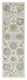 8' Ivory Gray And Green Wool Floral Hand Tufted Runner Rug