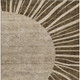 5' X 8' Brown Taupe And Beige Abstract Washable Indoor Outdoor Area Rug