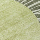 8' Olive Green And Artichoke Green Round Abstract Washable Indoor Outdoor Area Rug