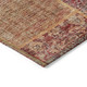 8' Red Orange And Blue Round Patchwork Washable Indoor Outdoor Area Rug