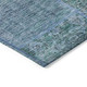 9' X 12' Teal Blue Aqua And Gray Patchwork Washable Indoor Outdoor Area Rug