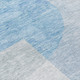 8' X 10' Navy Blue And Sky Blue Geometric Washable Indoor Outdoor Area Rug