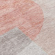 5' X 8' Copper Red And Gray Geometric Washable Indoor Outdoor Area Rug