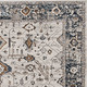 3' X 5' Gray And Ivory Floral Medallion Distressed Area Rug