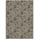 5' X 8' Brown Beige And Chocolate Floral Washable Indoor Outdoor Area Rug