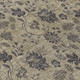 9' X 12' Brown Beige And Chocolate Floral Washable Indoor Outdoor Area Rug