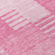 8' X 10' Pink And Blush Striped Washable Indoor Outdoor Area Rug