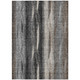 9' X 12' Brown Gray And Ivory Botanical Leaves Washable Indoor Outdoor Area Rug