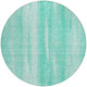8' Aqua Teal Blue And Ivory Round Botanical Leaves Washable Indoor Outdoor Area Rug
