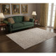 5' X 8' Gray And Black Abstract Distressed Area Rug