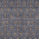 10' X 14' Navy Blue Beige And Taupe Floral Washable Indoor Outdoor Area Rug