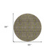 8' Olive Green Beige And Taupe Round Floral Washable Indoor Outdoor Area Rug