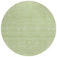 8' Artichoke Green Mint Green And Ivory Round Floral Washable Indoor Outdoor Area Rug