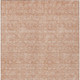 3' X 5' Copper And Beige Floral Washable Indoor Outdoor Area Rug