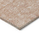 9' X 12' Copper And Beige Floral Washable Indoor Outdoor Area Rug