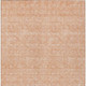 5' X 8' Peach And Ivory Floral Washable Indoor Outdoor Area Rug