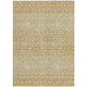 5' X 8' Copper Ivory And Olive Green Tribal Washable Indoor Outdoor Area Rug