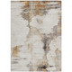 10' X 14' Beige Ivory And Taupe Abstract Washable Indoor Outdoor Area Rug