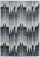 5' X 8' Ivory Blue And Gray Abstract Area Rug