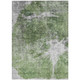 10' X 14' Green And Gray Abstract Washable Indoor Outdoor Area Rug