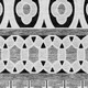 9' X 12' Black Gray And Ivory Quatrefoil Washable Indoor Outdoor Area Rug
