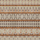 8' X 10' Chocolate And Taupe Quatrefoil Washable Indoor Outdoor Area Rug