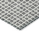 9' X 12' Gray Charcoal And Silver Geometric Washable Indoor Outdoor Area Rug
