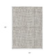 10' X 14' Taupe And Beige Striped Washable Indoor Outdoor Area Rug