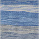 10' X 14' Navy Blue And Gray Striped Washable Indoor Outdoor Area Rug