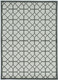 5' X 8'  Ivory Or Grey Geometric Tiles Area Rug
