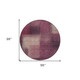 8' Plum Mauve And Beige Round Abstract Washable Indoor Outdoor Area Rug
