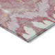 9' X 12' Blush Mauve And Ivory Ikat Washable Indoor Outdoor Area Rug